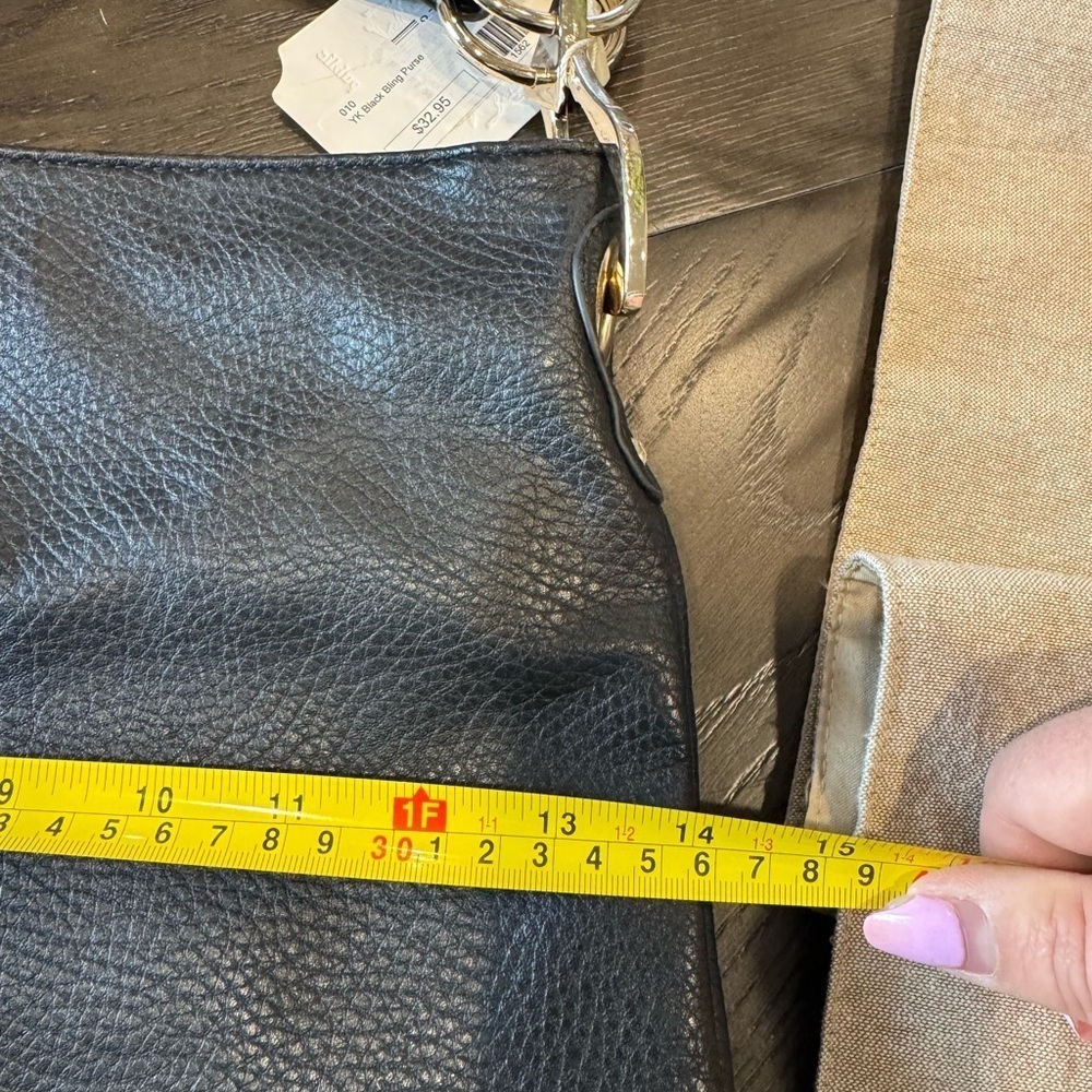 Rhinestone Accented Shoulder Bag - Picture 8 of 11